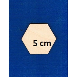 Sześciokąt  5,1cm , figury geometryczne , plaster miodu , panel ścienny, sklejka, HEKSAGON 5